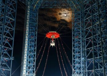 China has successfully completed a comprehensive test of its manned lunar lander Lanyue in north China's Hebei Province, August 6, 2025. /China Media Group