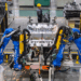 Industrial robots operate on the production line in a factory in Yangzhou, east China's Jiangsu Province, January 3, 2025. /VCG