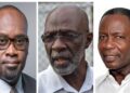 L-R Roysdale Forde S.C, Vincent Alexander and Lincoln Lewis