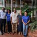Group photo showing representatives of the Iwokrama International Centre and Sophia Point.
From left to right: René Edwards, Trustee, Sophia Point; Anne-Marie Ford, Special Projects Consultant, Iwokrama; Dane Gobin, CEO, Iwokrama; Nicola Green, Chair of Trustees and Co-Founder, Sophia Point; Alliah Simon, Public Relations and Project Management Coordinator, Iwokrama.