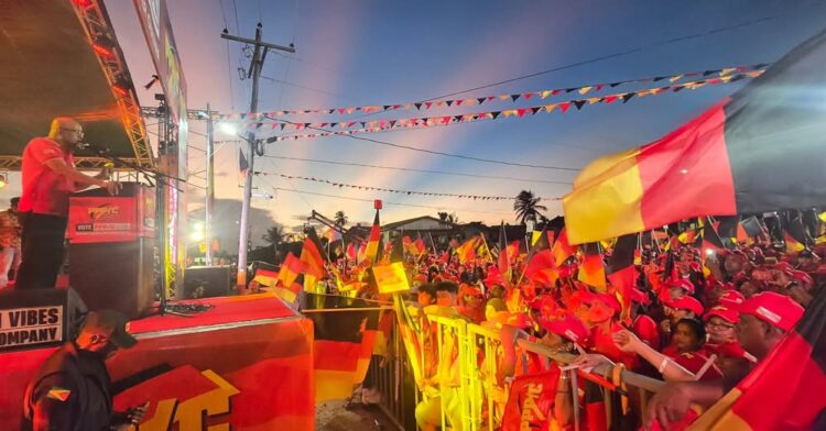 PPP General Secretary and Vice President Bharrat Jagdeo speaking at the Stewartville Rally- August 24, 2025