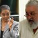 Minister of Legal and Constitutional Affairs Marlene Malahoo Forte and Gleaner columnist The Reverend Peter Espeut (Gleaner Photo)