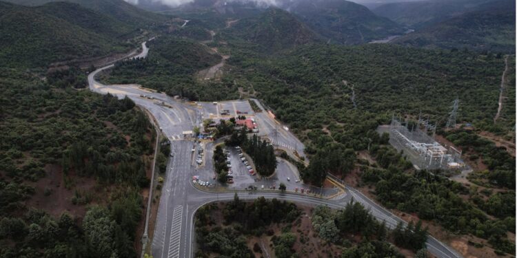 [1/2] A drone view shows the entrance to Codelco's El Teniente copper mining complex, after several miners have been reported missing at the Andesita unit following a seismic incident, in Maitenes, Chile August 1, 2025. REUTERS/Pablo Sanhueza/File Photo Purchase Licensing Rights