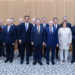 Chinese Premier Li Qiang poses for a group photo with participants before his meeting with friendly organizations in the United States prior to their meeting on the sidelines of the general debate of the 80th session of the United Nations General Assembly, New York, the United States, September 25, 2025. /Xinhua