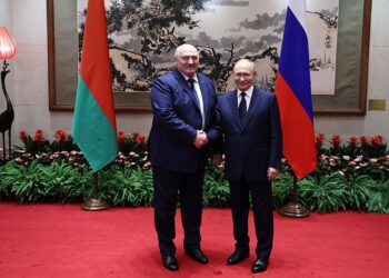 Russian President Vladimir Putin in meeting with President of Belarus Alexander Lukashenko in Beijing on Sep. 2 Photo: Kremlin