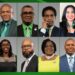 APNU 12-Member Parliamentary List. Clockwise from L-R- Dr. Dexter Todd, Sherod Duncan, Ganesh Mahipaul, Dr. Terrence Campbell, Juretha Fernandes, Dr. David Hinds, Riaz Zakeer Rupnarain, Vinceroy Jordan, Coretta McDonald A.A, Saiku Andrews, Nima Flue-Bess, Sharma Solomon (Photo- APNU facebook)