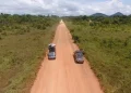 A section of the Linden-Lethem road, under construction