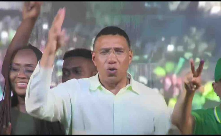 Leader of the Jamaica Labour Party Andrew Holness.