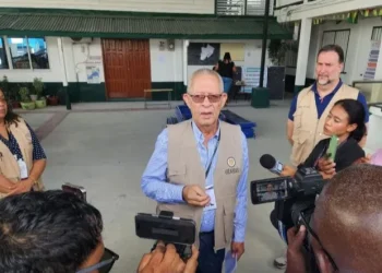 OAS Observer Mission, Guyana's 2025 General and Regional Elections. Cente , Bruce Golding, Head of the delegation