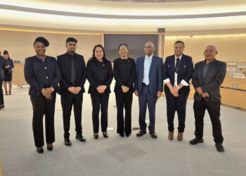 The State’s delegation which represented Guyana at the UPR Review in May