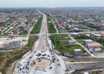 Works ongoing on the interlinking road that will connect to the new Demerara Harbour Bridge