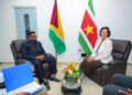 His Excellency Mohamed Irfaan Ali and Her Excellency Jennifer Geerlings-Simons