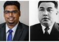L-R President Irfaan Ali and Former President of North Korea Kim Il Sung