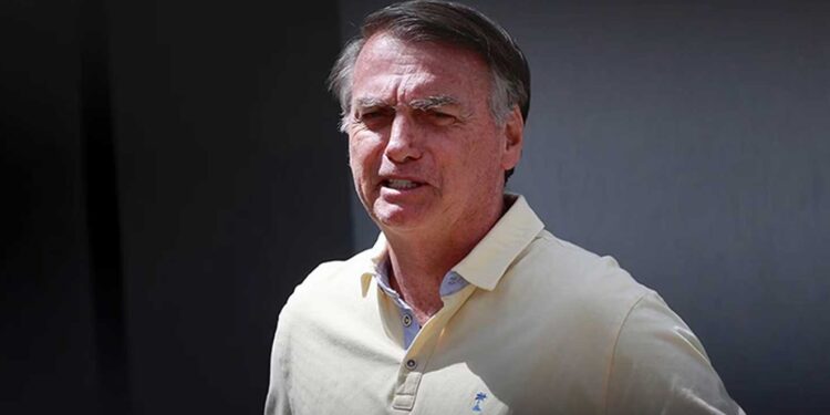 Brazil’s former president, Jair Bolsonaro, inside the grounds of his residence in Brasília, Brazil, on September 3. Sebastiao Moreira / EPA