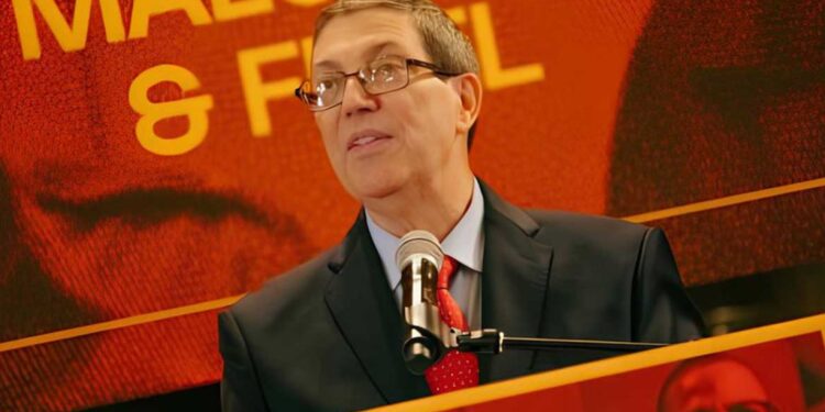 Cuban Foreign Minister Bruno Rodríguez Parrilla stood at the podium where Fidel Castro once spoke in 2000 and Miguel Díaz-Canel in 2018.