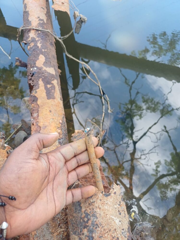 copper lines destroyed