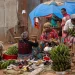 Vendors are seen at a market in Bukavu, Democratic Republic of the Congo, Friday, Aug 29, 2025. (AP Photo)