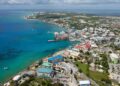 An aerial view of Georgetown Cayman