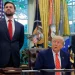 Ambassador to the United States, address reporters in the Oval Office at the White House, May 8, 2025, in Washington, D.C. 
Anna Moneymaker/Getty
