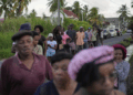 Voters line up at a polling station during general elections in Georgetown, Guyana, Monday, Sept. 1, 2025. (AP Photo/Matias Delacroix)
© The Associated Press