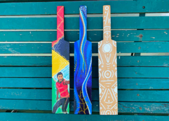Bats by Damion Mack, Alyce Cameron and Alvina Naughton (left to right)