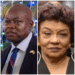 (L-R) Leader of the Opposition Aubrey Norton and Chairperson ret'd Justice Claudette Singh