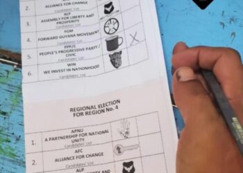 Ballot paper showing voter voted for PPP, violation of GECOM and ROPA law