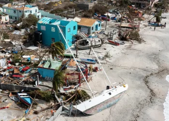 Damaged and destroyed homes and boats in Petite Martinique, Grenada, after Beryl passed the Caribbean island. Photo Credit - Arthur Daniel