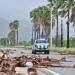 Many parts of the island have been hit hard - this photo was taken in Kingston on Tuesday