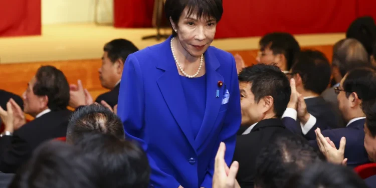 Newly-elected Liberal Democratic Party leader Sanae Takaichi on Saturday in Tokyo.Kim Kyung-Hoon / Getty Images