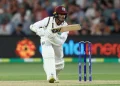 In his ten Tests so far, Tagenarine Chanderpaul has been a defiant presence at the crease, able to bat time and blunt bowling attacks  •  Getty Images