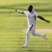 LONDON, ENGLAND - JULY 10: Jayden Seales of West Indies celebrates after taking the wicket of Zak Crawley of England during day one of the 1st Test Match between England and West Indies at Lord's Cricket Ground on July 10, 2024 in London, England. (Photo by Andy Kearns/Getty Images)
