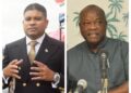 L-R WIN Leader and Leader of the Opposition, Azruddin Mohamed and PNCR leadeAubrey Norton