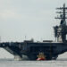 The U.S Navy USS Nimitz (CVN-68), the world's oldest nuclear-powered aircraft carrier sails out of San Diego Bay to the Pacific Ocean to perform readiness drills before returning its homeport of Naval Base Kitsap on November 18, 2024 in San Diego, California. The ship is scheduled to be decommissioned in fiscal 2026.
Kevin Carter/Getty Images