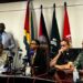 Minister of Home Affairs, Oneidge Walrond, during a media briefing on Tuesday evening
