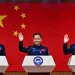 Astronauts Zhang Lu, Wu Fei and Zhang Hongzhang are named on the Shenzhou 21 mission. (Image credit: HECTOR RETAMAL / Getty Images)