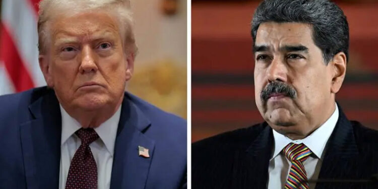 US President Donald Trump and Venezuelan President Nicolas Maduro.