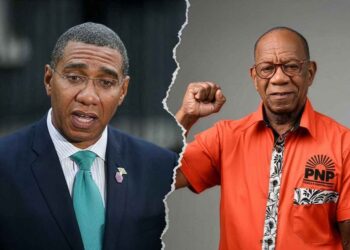 Prime Minister Dr. Andrew Holness and challenger Paul Buchanan in the St. Andrew West Central constituency battle-ground