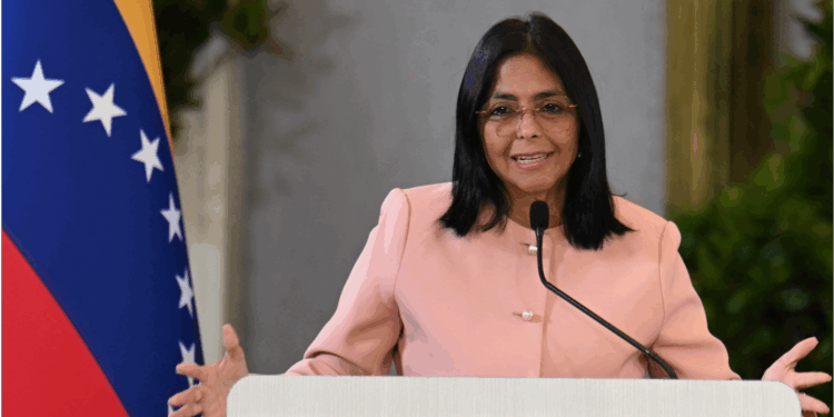 Venezuela's Vice-President Delcy Rodriguez speaks during a meeting with accredited diplomatic representatives in Caracas on Sept 29, 2025. (PHOTO / AFP)
