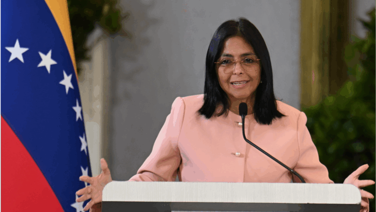 Venezuela's Vice-President Delcy Rodriguez speaks during a meeting with accredited diplomatic representatives in Caracas on Sept 29, 2025. (PHOTO / AFP)
