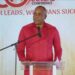 Dominica Prime Minister Roosevelt Skerrit addressing supporters at 86th annual Barbados Labour Party annual conference on Sunday.
BLP FB page