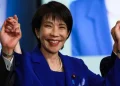 Japan's ruling conservative party has elected Sanae Takaichi