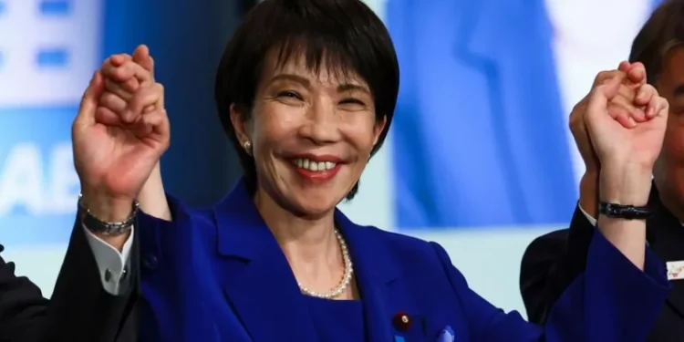 Japan's ruling conservative party has elected Sanae Takaichi