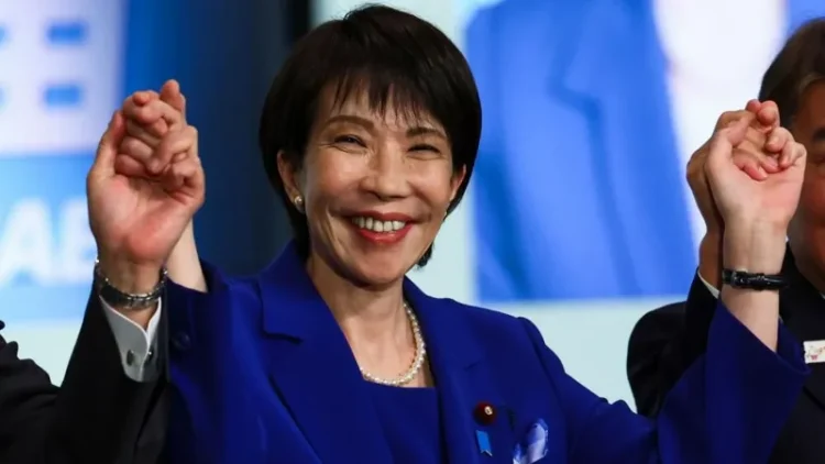 Japan's ruling conservative party has elected Sanae Takaichi