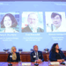Portraits of the 2025 Nobel Prize in Physiology or Medicine laureates Mary E. Brunkow (L), Fred Ramsdell (C) and Shimon Sakaguchi are shown on a screen during the announcement of the prize at the Karolinska Institute in Stockholm, Sweden, on Oct. 6, 2025. Mary E. Brunkow, Fred Ramsdell, and Shimon Sakaguchi were awarded the 2025 Nobel Prize in Physiology or Medicine on Monday for their discoveries concerning peripheral immune tolerance, the Nobel Assembly at Sweden's Karolinska Institute announced. (Xinhua/Peng Ziyang)