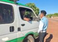 Police conducting road safety in Region 9 (GPF photo)