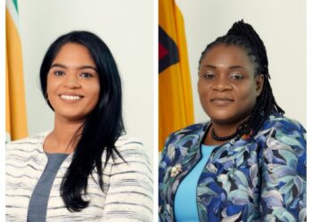 L-R Minister Sonia Parag and Guyana Teachers Union President Coretta McDonald