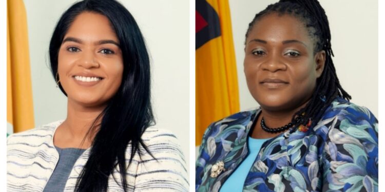 L-R Minister Sonia Parag and Guyana Teachers Union President Coretta McDonald
