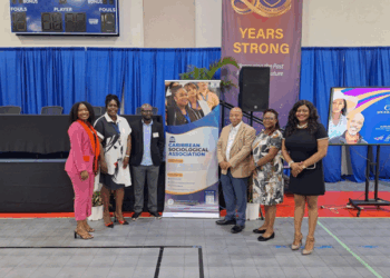 Newly appointed Executive Members of the Caribbean Sociological Association (CASA). From left to right: Ms Toni-Marie Cornwall, Public Relations Officer; Dr Stephanie Fullerton-Cooper, Vice President; Dr Duane Edwards, President; Professor Livingston Smith, Immediate Past President; Dr Dionne Frank, Secretary; and Ms Rashalee Mitchell, Treasurer.