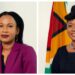 L-R Minister of Home Affairs Oneidge Walrond and FGM Leader Amanza Walton-Desir